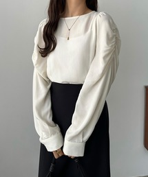 callautia（カラウティア）の「ボートネックパフスリーブブラウス（シャツ/ブラウス・レディース）」