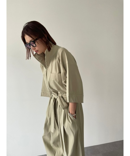 HANNE(アン)の「スタンドカラージャンプスーツ(サロペット/オーバーオール・レディース・ブラック/ベージュ・FREE)」の16枚目の写真