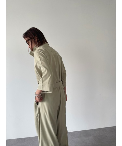 HANNE(アン)の「スタンドカラージャンプスーツ(サロペット/オーバーオール・レディース・ブラック/ベージュ・FREE)」の20枚目の写真