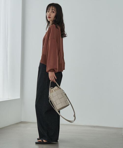 coen（コーエン）の「サラコライトクロップドカーディガン（カーディガン/ボレロ・レディース・ライトグレー/ブラック/ブラウン・FREE）」の11枚目の写真