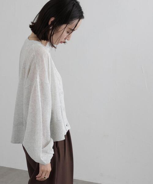 coen（コーエン）の「サラコライトクロップドカーディガン（カーディガン/ボレロ・レディース・ライトグレー/ブラック/ブラウン・FREE）」の15枚目の写真