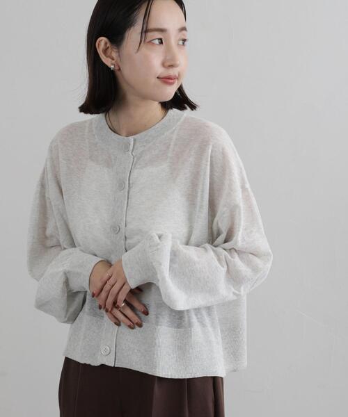 coen（コーエン）の「サラコライトクロップドカーディガン（カーディガン/ボレロ・レディース・ライトグレー/ブラック/ブラウン・FREE）」の16枚目の写真