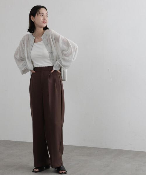 coen（コーエン）の「サラコライトクロップドカーディガン（カーディガン/ボレロ・レディース・ライトグレー/ブラック/ブラウン・FREE）」の18枚目の写真