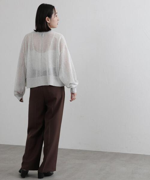 coen（コーエン）の「サラコライトクロップドカーディガン（カーディガン/ボレロ・レディース・ライトグレー/ブラック/ブラウン・FREE）」の21枚目の写真