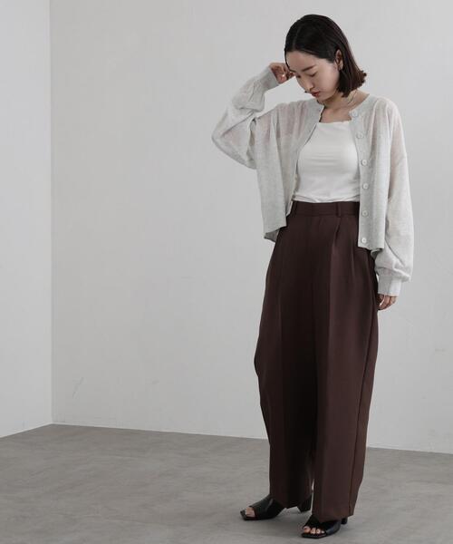 coen（コーエン）の「サラコライトクロップドカーディガン（カーディガン/ボレロ・レディース・ライトグレー/ブラック/ブラウン・FREE）」の22枚目の写真