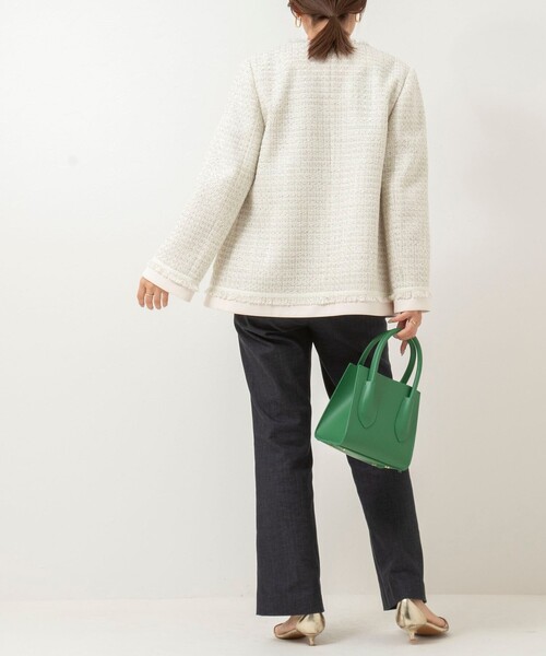 NOLLEY'S（ノーリーズ）の「ツイードジャケット（ノーカラー