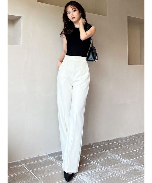 RESEXXY（リゼクシー）の「クロップドニットトップス（ニット/セーター・レディース・ブラウン/ブラック/アイボリー・FREE）」の8枚目の写真