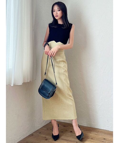 RESEXXY（リゼクシー）の「クロップドニットトップス（ニット/セーター・レディース・ブラウン/ブラック/アイボリー・FREE）」の18枚目の写真