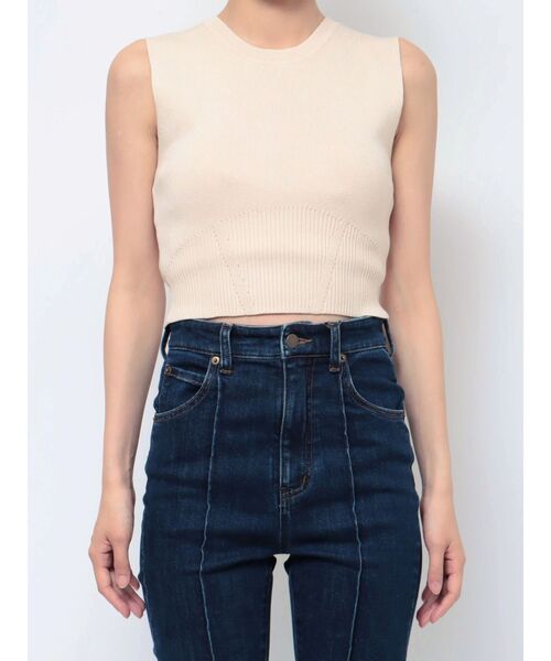 RESEXXY（リゼクシー）の「クロップドニットトップス（ニット/セーター・レディース・ブラウン/ブラック/アイボリー・FREE）」の20枚目の写真