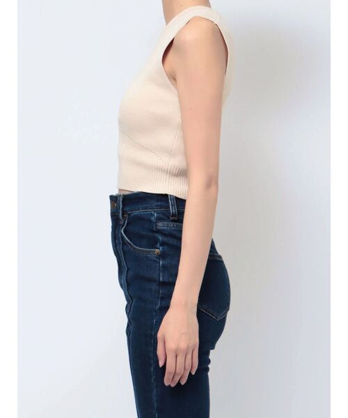 RESEXXY（リゼクシー）の「クロップドニットトップス（ニット/セーター・レディース・ブラウン/ブラック/アイボリー・FREE）」の21枚目の写真