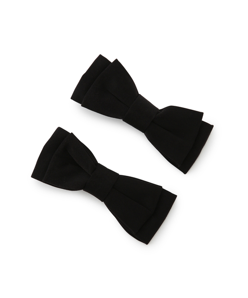 VIS（ビス）の「【追加】リボンヘアクリップセット（バレッタ/ヘアクリップ・レディース・ブラック/ブラック系その他・FREE）」の3枚目の写真