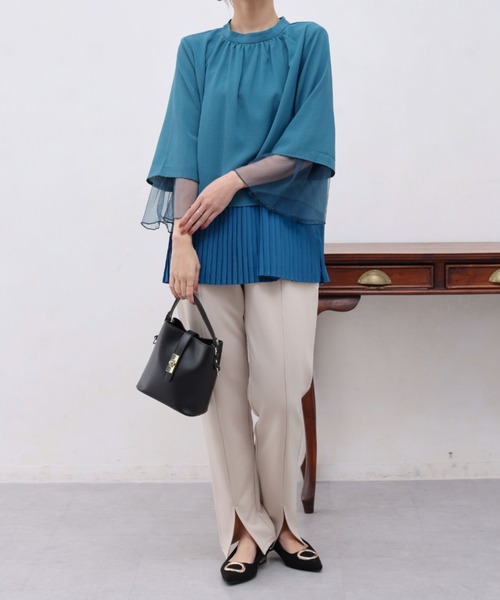 Chez toi(シェトワ)の「裾スリットカットパンツ(その他パンツ・レディース・アイボリー/モカ/ブラック・M/MT)」の22枚目の写真