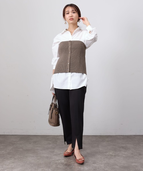 Chez toi(シェトワ)の「裾スリットカットパンツ(その他パンツ・レディース・アイボリー/モカ/ブラック・M/MT)」の13枚目の写真