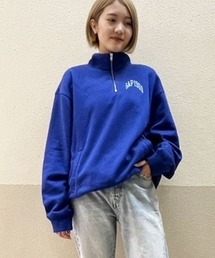 Gapアーチロゴ ハーフジップアップ プルオーバー(ユニセックス)
