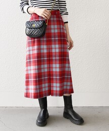 SHIPS any | SHIPS any:〈手洗い可能〉IN.TES.PRA ボックスタック チェック スカート(スカート)