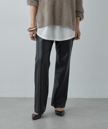 SHENERY | フェイクレザーストレートパンツ(その他パンツ)