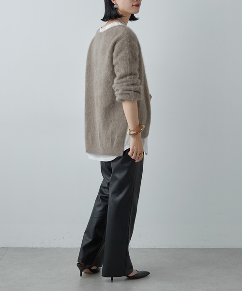 SHENERY（シーナリー）の「フェイクレザーストレートパンツ（その他パンツ・レディース・ブラック・36/38）」の8枚目の写真