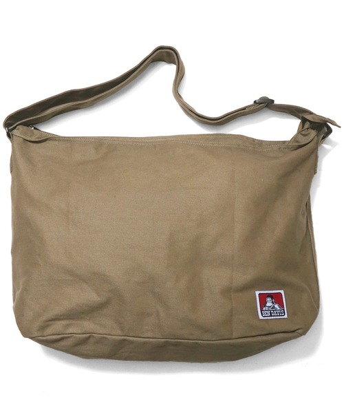 BEN DAVIS（ベンデイビス）の「【BEN DAVIS】BIG CANVAS SHOULDER（ショルダーバッグ・レディース・ナチュラル/ブラック/ブラウン系その他/カーキ・FREE）」の4枚目の写真