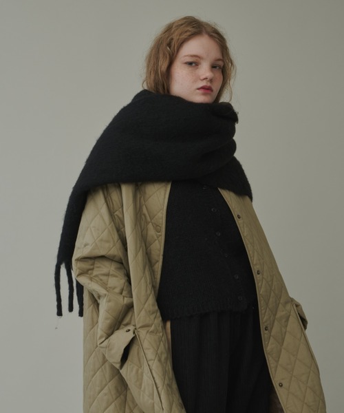 Libra Cue（リブラ キュー）の「ボリュームフリンジマフラー（マフラー・レディース・レッド/アイボリー/ブラック・FREE）」の19枚目の写真