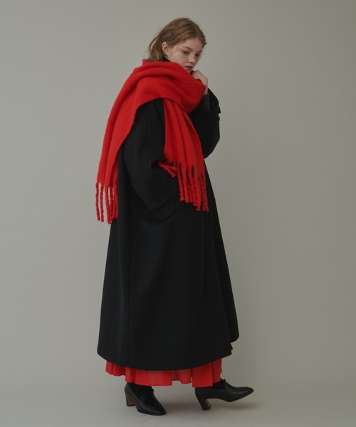 Libra Cue（リブラ キュー）の「ボリュームフリンジマフラー（マフラー・レディース・レッド/アイボリー/ブラック・FREE）」の15枚目の写真