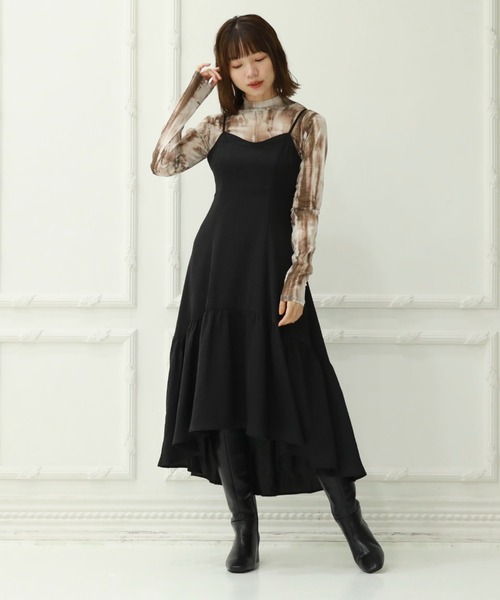 archives(アルシーヴ)の「マーブルプリントチュールTOPS(Tシャツ/カットソー・レディース・オフホワイト/ブラウン・MEDIUM)」の5枚目の写真