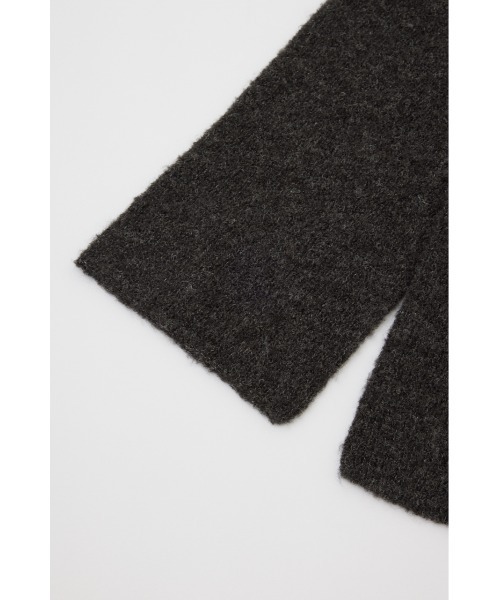 SLY（スライ）の「WOOL MIX KNIT HOODED MUFFLER ウール ミックス ニット フーデッド マフラー（マフラー・レディース・ダークグレー/パープル/ベージュ・FREE）」の14枚目の写真