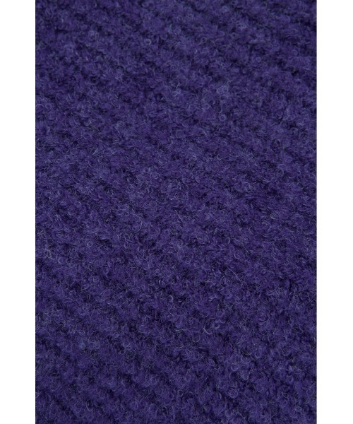SLY（スライ）の「WOOL MIX KNIT HOODED MUFFLER ウール ミックス ニット フーデッド マフラー（マフラー・レディース・ダークグレー/パープル/ベージュ・FREE）」の21枚目の写真
