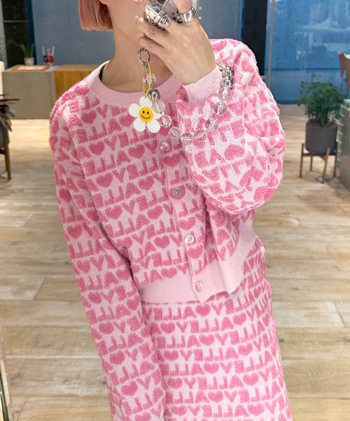 Alley by w closet（アリーバイダブルクローゼット）の「【Alley】もこもこAlleyレンタリングカーディガン（カーディガン/ボレロ・レディース・ブルー/ピンク・FREE）」の12枚目の写真