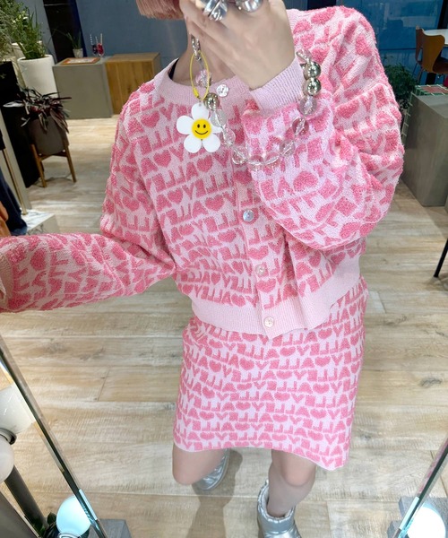 Alley by w closet（アリーバイダブルクローゼット）の「【Alley】もこもこAlleyレンタリングカーディガン（カーディガン/ボレロ・レディース・ブルー/ピンク・FREE）」の13枚目の写真