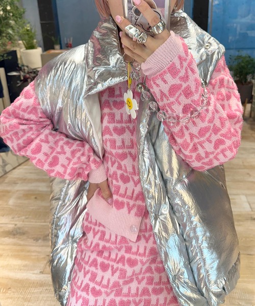 Alley by w closet（アリーバイダブルクローゼット）の「【Alley】もこもこAlleyレンタリングカーディガン（カーディガン/ボレロ・レディース・ブルー/ピンク・FREE）」の15枚目の写真