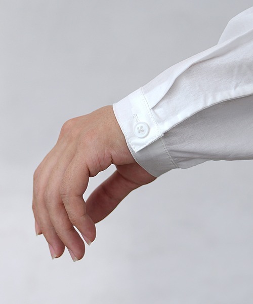 MinoriTY（マイノリティ）の「【MinoriTY】ドッキングオーバーサイズシャツレイヤードニット セーター メンズ 春服 冬服（ニット/セーター・メンズ・モカ/ブルーグレー/チャコールグレー・M/L）」の10枚目の写真