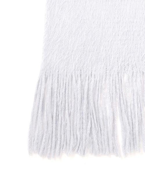 N.（N. Natural Beauty Basic）（エヌエヌナチュラルビューティーベーシック）の「◆シャギーラッセルストール（ストール/ショール・レディース・ブルーグレー/ブラック/オフホワイト・ﾌﾘ-）」の12枚目の写真