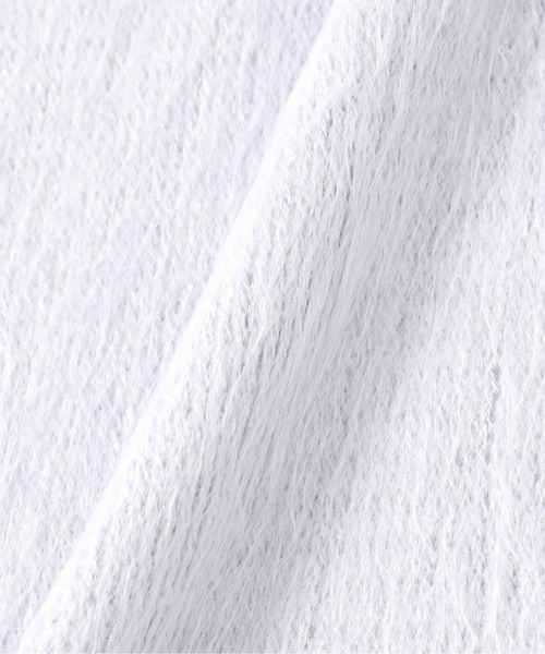 N.（N. Natural Beauty Basic）（エヌエヌナチュラルビューティーベーシック）の「◆シャギーラッセルストール（ストール/ショール・レディース・ブルーグレー/ブラック/オフホワイト・ﾌﾘ-）」の13枚目の写真