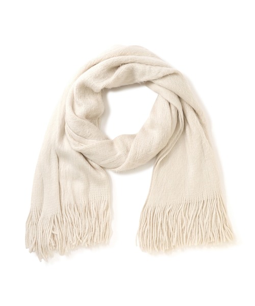 N.（N. Natural Beauty Basic）（エヌエヌナチュラルビューティーベーシック）の「◆シャギーラッセルストール（ストール/ショール・レディース・ブルーグレー/ブラック/オフホワイト・ﾌﾘ-）」の9枚目の写真