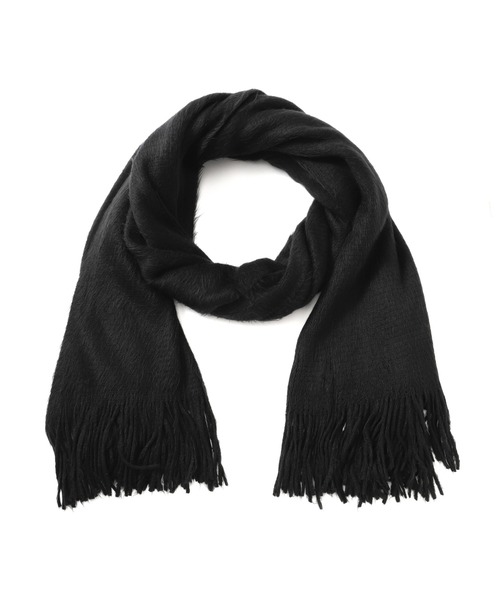 N.（N. Natural Beauty Basic）（エヌエヌナチュラルビューティーベーシック）の「◆シャギーラッセルストール（ストール/ショール・レディース・ブルーグレー/ブラック/オフホワイト・ﾌﾘ-）」の10枚目の写真