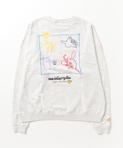Mark Gonzales(マーク・ゴンザレス)の「MARK GONZALES ART WORK/マークゴンザレス 【web限定】マルチカラー発泡グラフィッククルースウェット(スウェット・メンズ・H/F/D/E/B/I/A/C/G・MEDIUM/X-LARGE/LARGE)」の10枚目の写真