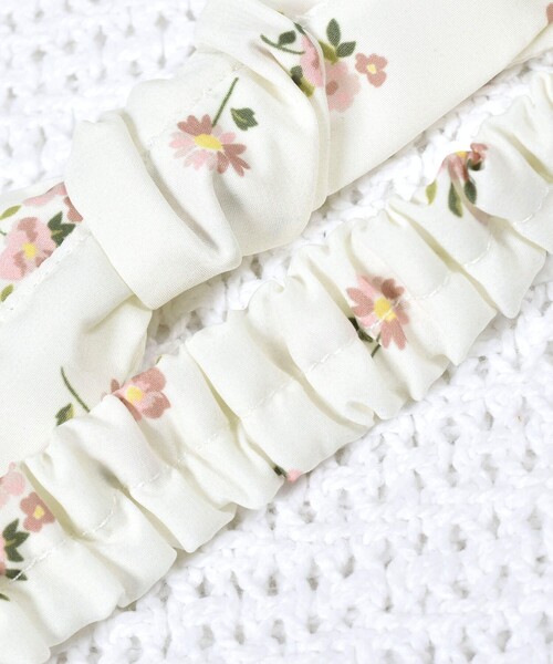 fillot de bebe reduction（フィヨデュベベルダクティオン）の「デシン花柄リボンヘアバンド（ヘアバンド・キッズ・ピンク系その他/ホワイト系その他2・FREE）」の10枚目の写真