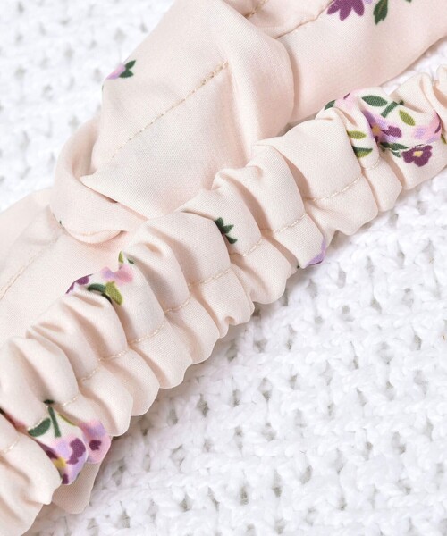 fillot de bebe reduction（フィヨデュベベルダクティオン）の「デシン花柄リボンヘアバンド（ヘアバンド・キッズ・ピンク系その他/ホワイト系その他2・FREE）」の14枚目の写真