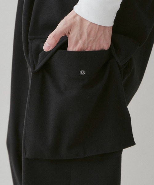 LUCY（ルーシー）の「LUCY/起毛TR ワイドカーゴスラックス（スラックス・メンズ・ブラック/杢グレー・MEDIUM/LARGE）」の7枚目の写真