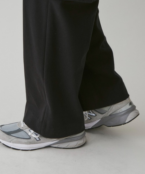 LUCY（ルーシー）の「LUCY/起毛TR ワイドカーゴスラックス（スラックス・メンズ・ブラック/杢グレー・MEDIUM/LARGE）」の8枚目の写真