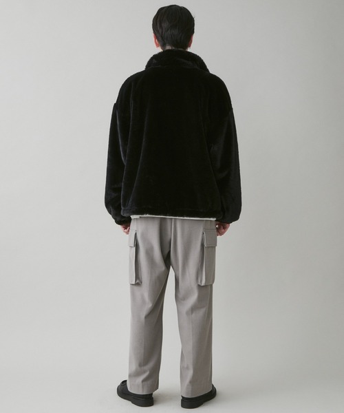 LUCY（ルーシー）の「LUCY/起毛TR ワイドカーゴスラックス（スラックス・メンズ・ブラック/杢グレー・MEDIUM/LARGE）」の16枚目の写真