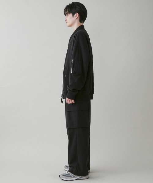 LUCY（ルーシー）の「LUCY/起毛TR ワイドカーゴスラックス（スラックス・メンズ・ブラック/杢グレー・MEDIUM/LARGE）」の22枚目の写真