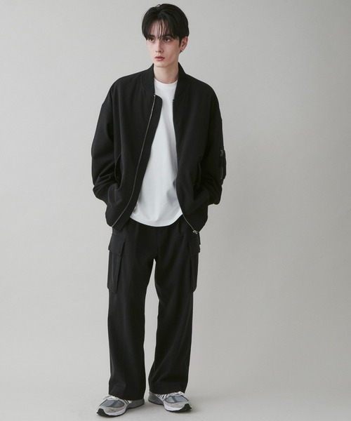 LUCY（ルーシー）の「LUCY/起毛TR ワイドカーゴスラックス（スラックス・メンズ・ブラック/杢グレー・MEDIUM/LARGE）」の20枚目の写真