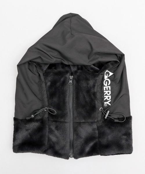 GERRY（ジェリー）の「選べる3素材 ファーフリース ボア×タフタ ビッグフード ネックウォーマー（ネックウォーマー/スヌード・メンズ・ブラック/グレー/グレー系その他/ブラック系その他/グレー系その他2/ブラック系その他2・FREE）」の7枚目の写真