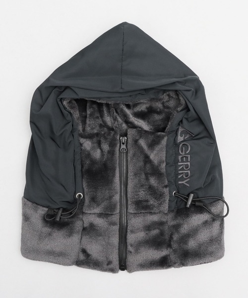 GERRY（ジェリー）の「選べる3素材 ファーフリース ボア×タフタ ビッグフード ネックウォーマー（ネックウォーマー/スヌード・メンズ・ブラック/グレー/グレー系その他/ブラック系その他/グレー系その他2/ブラック系その他2・FREE）」の9枚目の写真