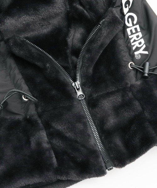 GERRY（ジェリー）の「選べる3素材 ファーフリース ボア×タフタ ビッグフード ネックウォーマー（ネックウォーマー/スヌード・メンズ・ブラック/グレー/グレー系その他/ブラック系その他/グレー系その他2/ブラック系その他2・FREE）」の16枚目の写真