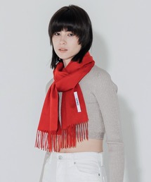 COMME des GARÇONS カシミヤマフラー マフラー　レッド COMME des GARÇONS カシミヤマフラー マフラー レッド レッドカシミア