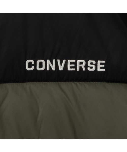 CONVERSE（コンバース）の「CONVERSE コンバース 防風 中綿　スタンドジャケット アウター（その他アウター・レディース・ブラック/カーキ・M/L）」の9枚目の写真
