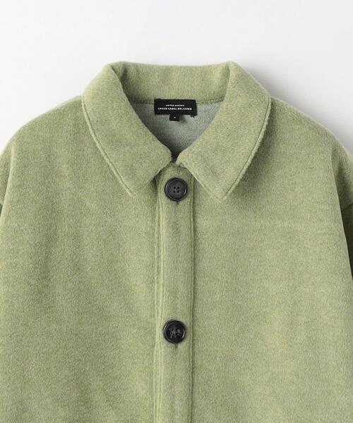 green label relaxing(グリーンレーベルリラクシング)の「TJ 起毛 ビッグシャツ 110cm-130cm(シャツ/ブラウス・キッズ・グレー/ライム・XS110/S130)」の13枚目の写真