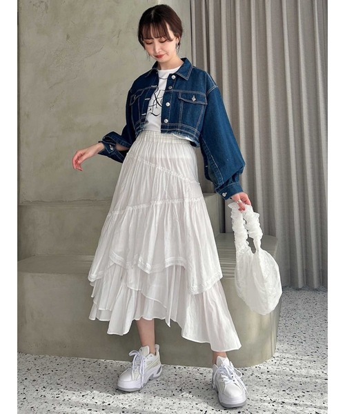 dazzlin（ダズリン）の「2WAYスリーブショートデニムジャケット
